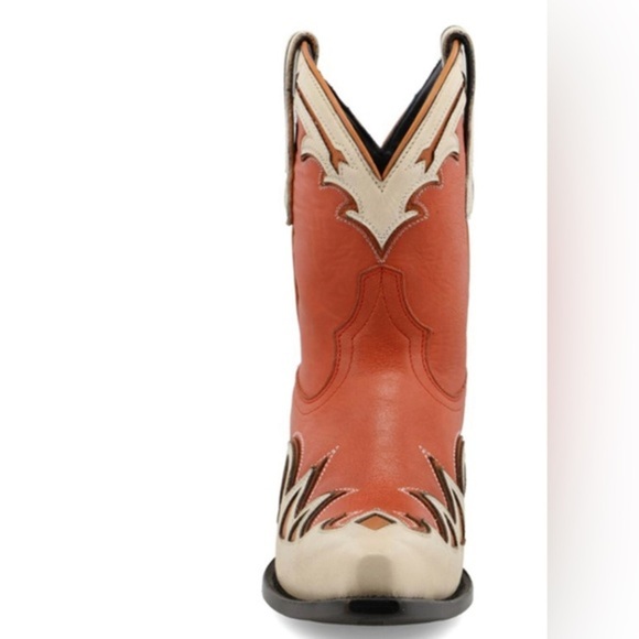 BLACK‎ STAR WOMEN'S CELL-SOLE red LEATHER WESTERN SNIP TOE BOOTIES size 11 new - Picture 5 of 8